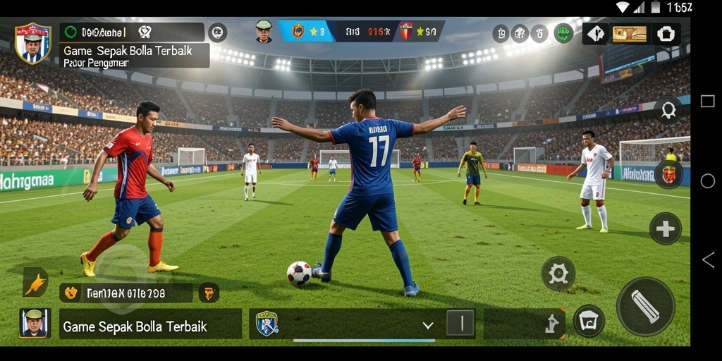 Tampilan menarik dari gameplay 116X yang penuh aksi sepak bola.