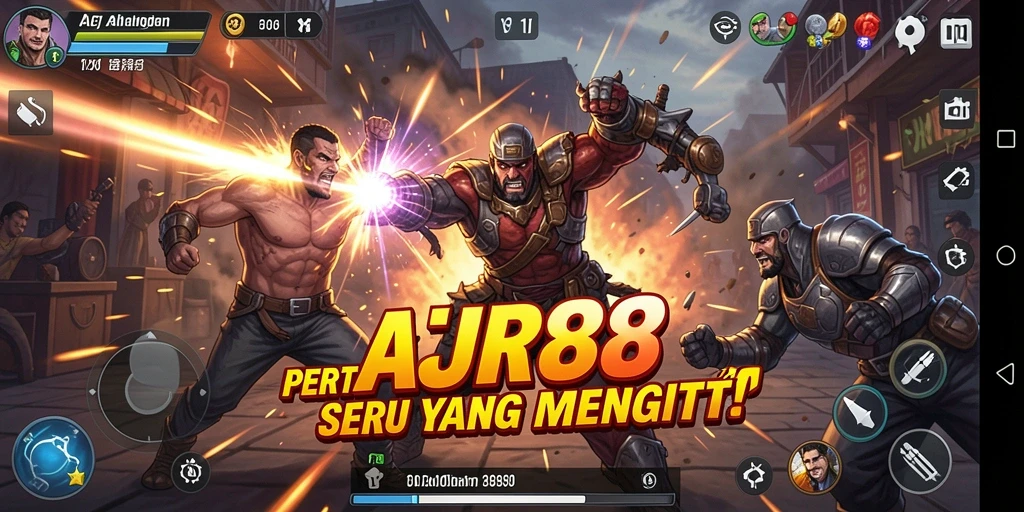 Screenshot utama AJR88 menampilkan aksi pertarungan yang mendebarkan.