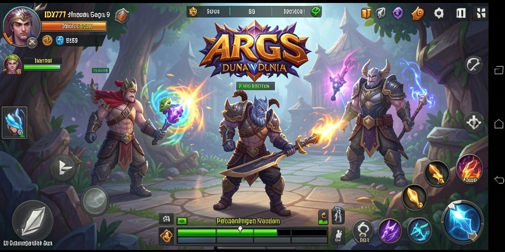 Screenshot gameplay IDX777 menampilkan aksi pertarungan yang mendebarkan.