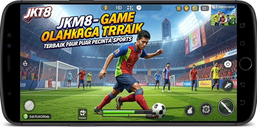 Gameplay JKT8 yang mendebarkan dengan berbagai olahraga seru.