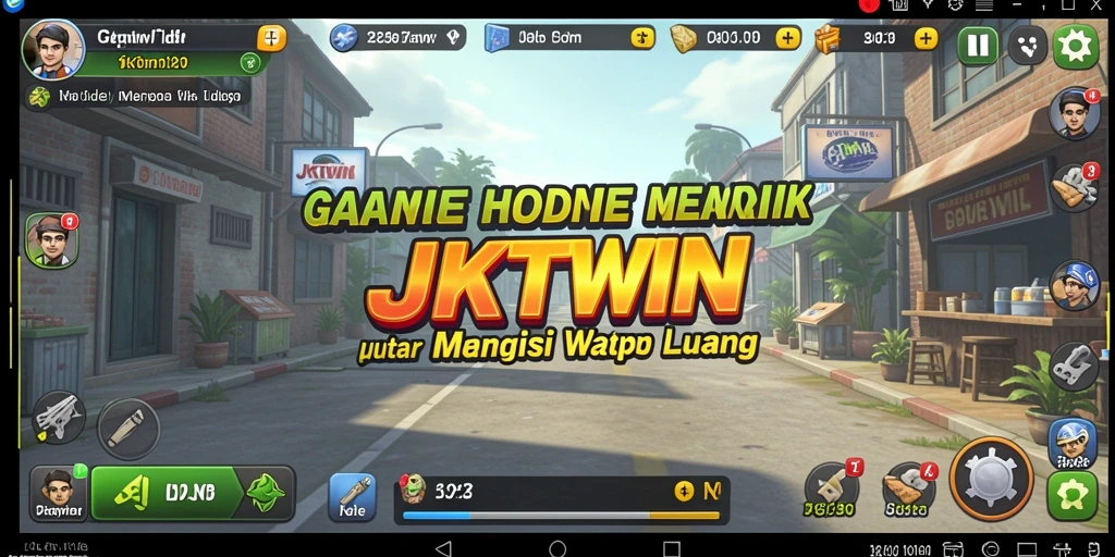 Tampilan gameplay JKTWIN yang menawan dan penuh warna.