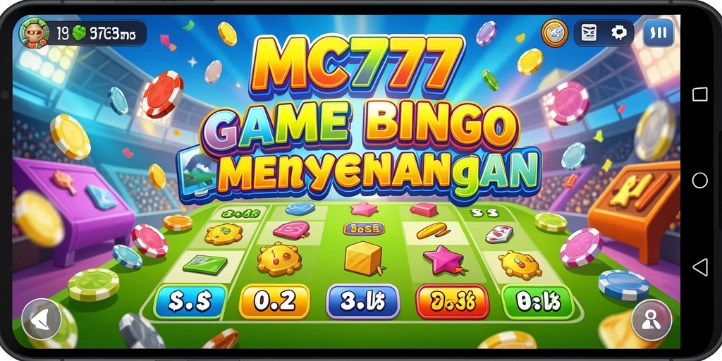 Tampilan gameplay menyenangkan dari MC777 dengan berbagai jenis tema Bingo.