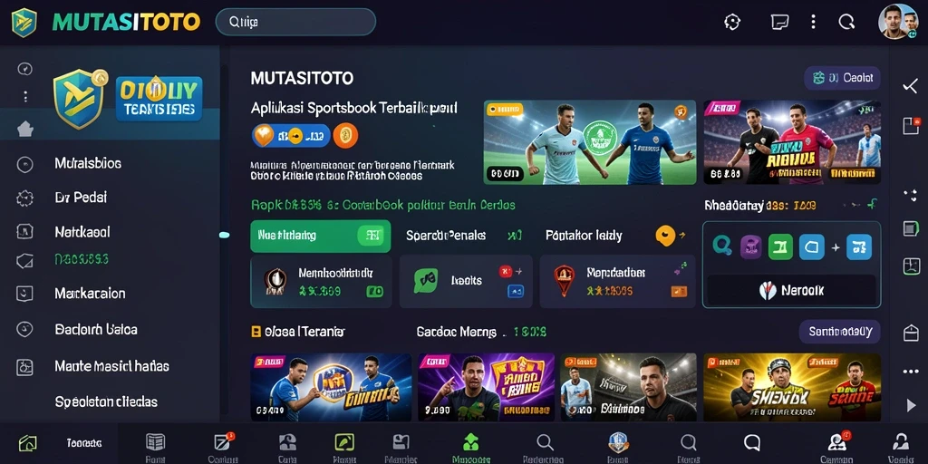 Tampilan antarmuka pengguna MUTASITOTO yang menarik dan interaktif.