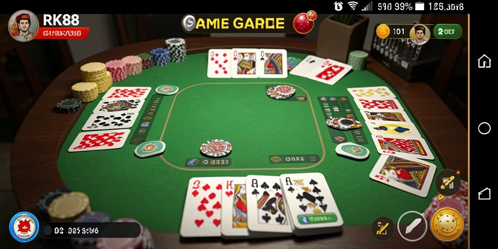 Tampilan gameplay Gaple yang mengasyikkan dan menarik.